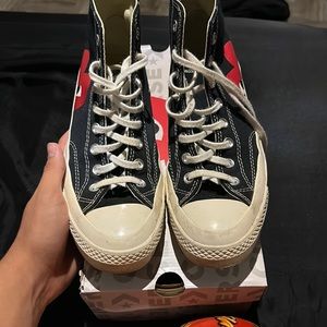 cdg converse size 8/5